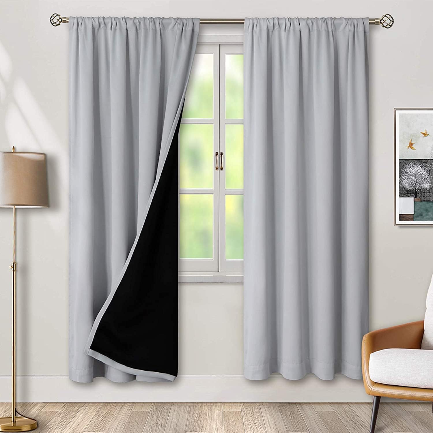 BGment Thermal Insulated Blackout Curtains for Bedroom Privacy