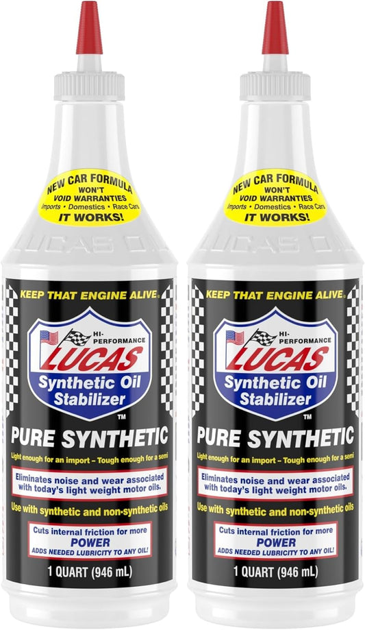 Lucas Oil 10130 Pure Synthetic Oil Stabilizer - 1 Quart Pack