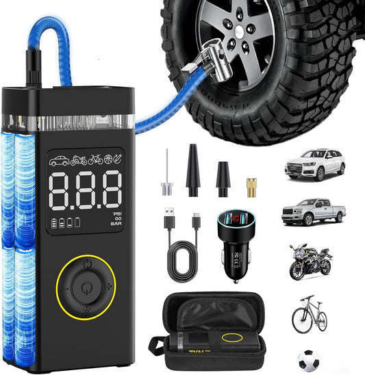 ZXNcar Smart Cordless Tire Inflator - 5X Faster Inflation!