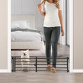 Malier Indoor Dog Gate with Door 26-41in - Short 10in Step Over