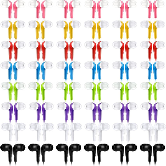 Bulk Earbuds for Classroom Use - 160 Packs Colorful Earphones