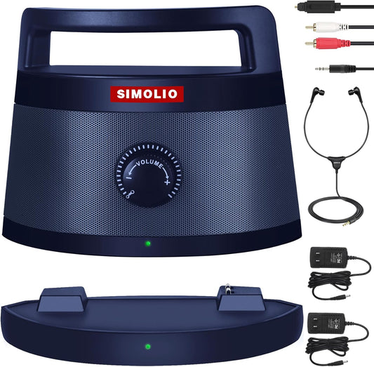 Simolio Wireless TV Speakers: Clear Dialog, Ideal for Hearing Impaired