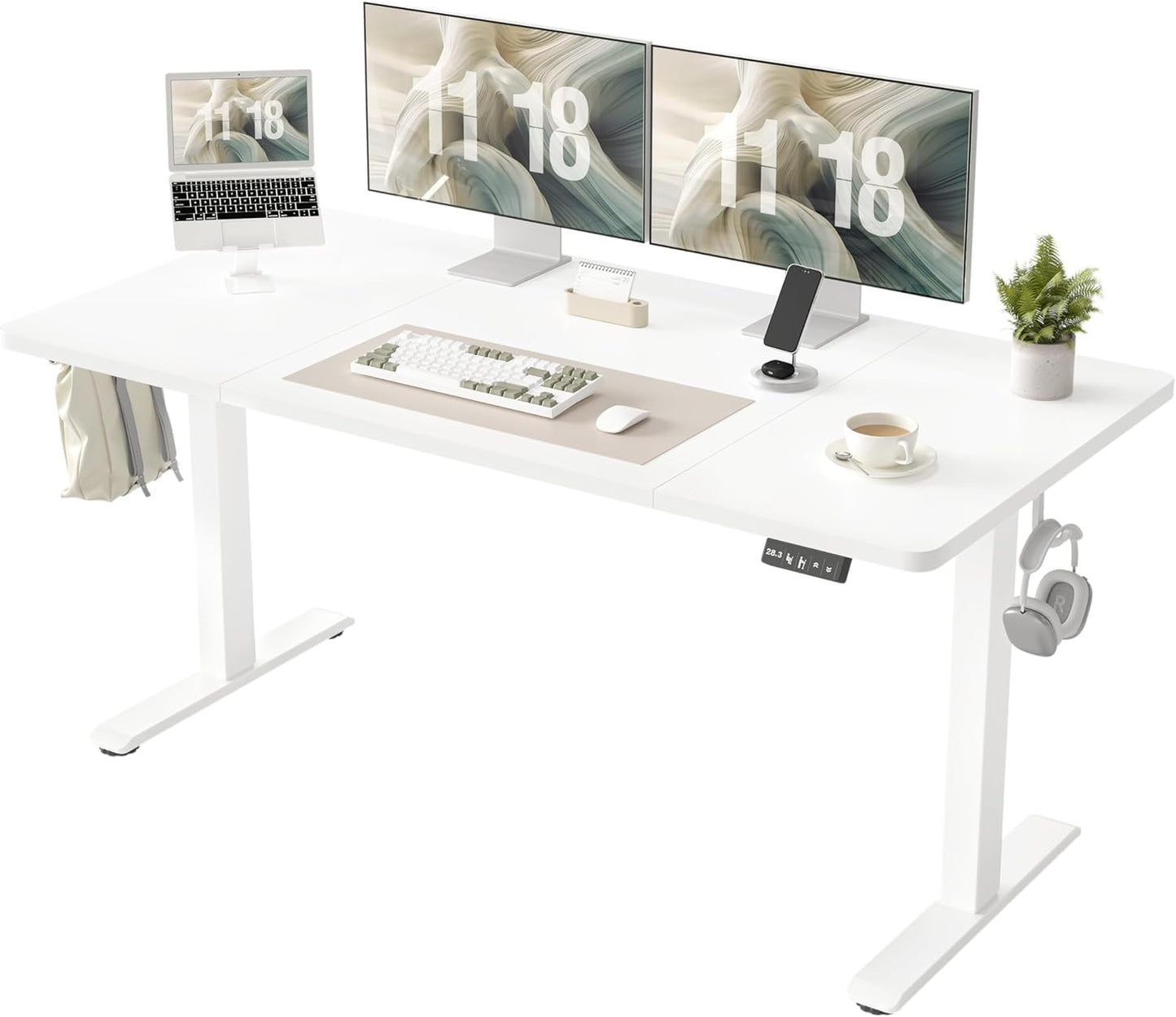 Electric Height Adjustable Standing Desk for Home Office
