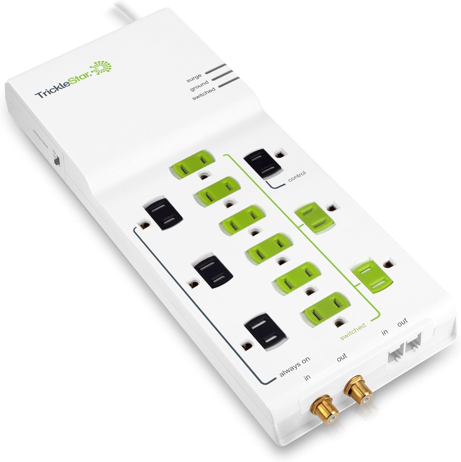 TrickleStar TS1006 12-Outlet Advanced PowerStrip with Protection