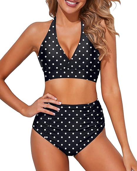 Tempt Me Women Two Piece High Waisted Bikini Set for Summer Fun