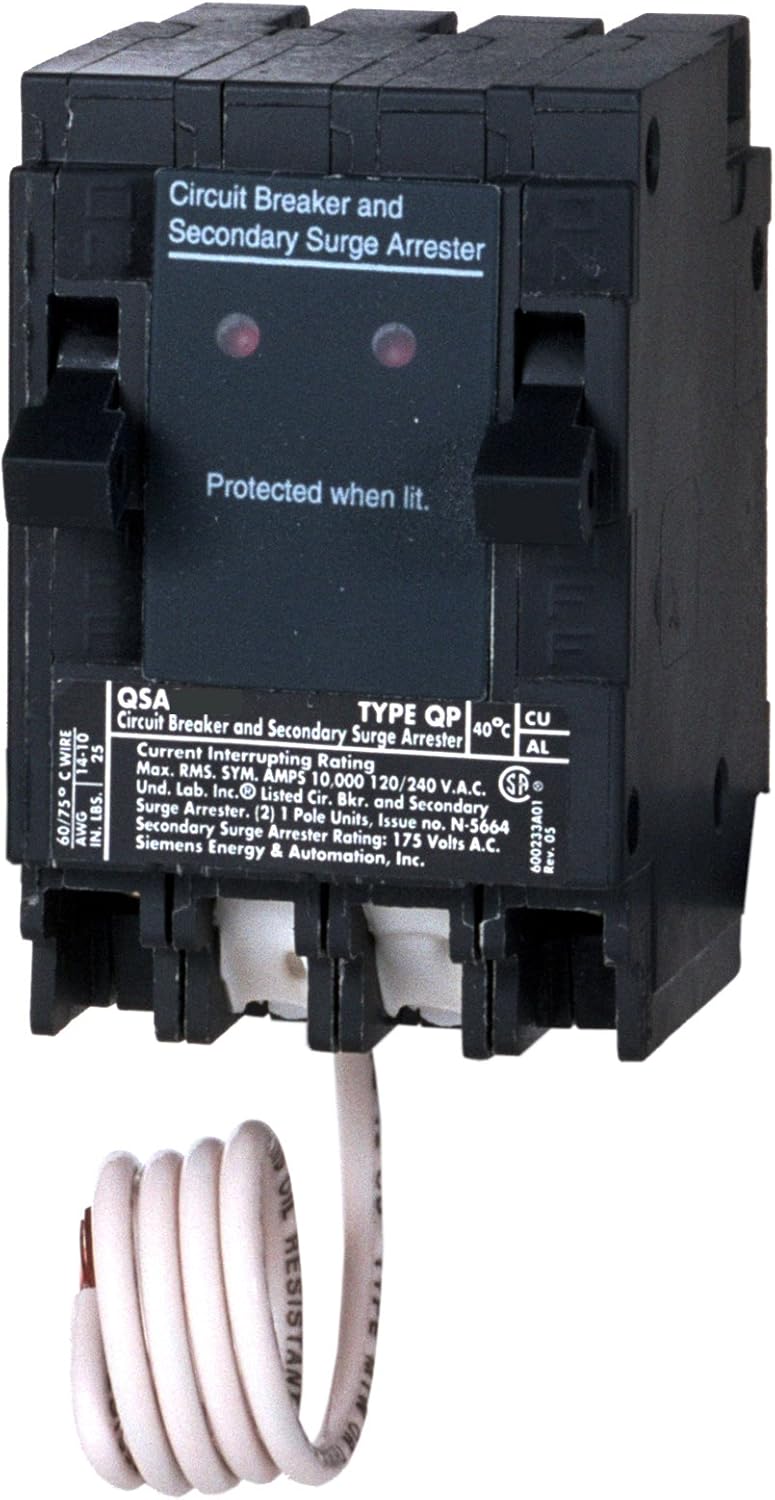 Siemens QSA1515SPD Whole House Surge Protection with Breakers
