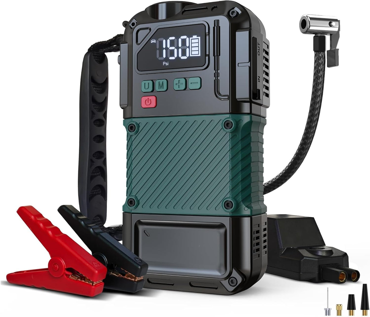BOFEKTE Portable Jump Starter - 3000A/150PSI Power & Air Pump