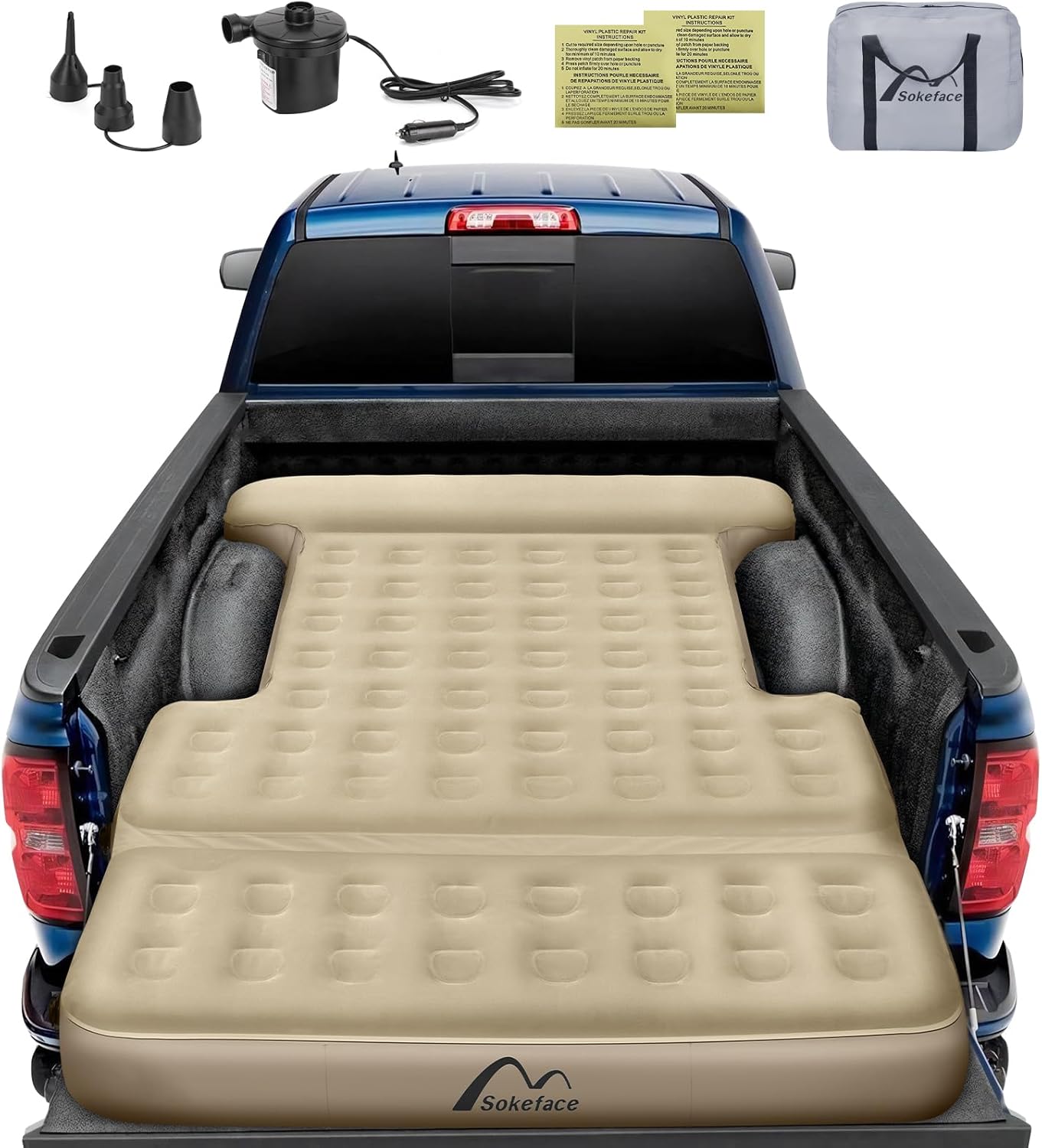 Tailgate Extendable Truck Bed Air Mattress for Camping Comfort