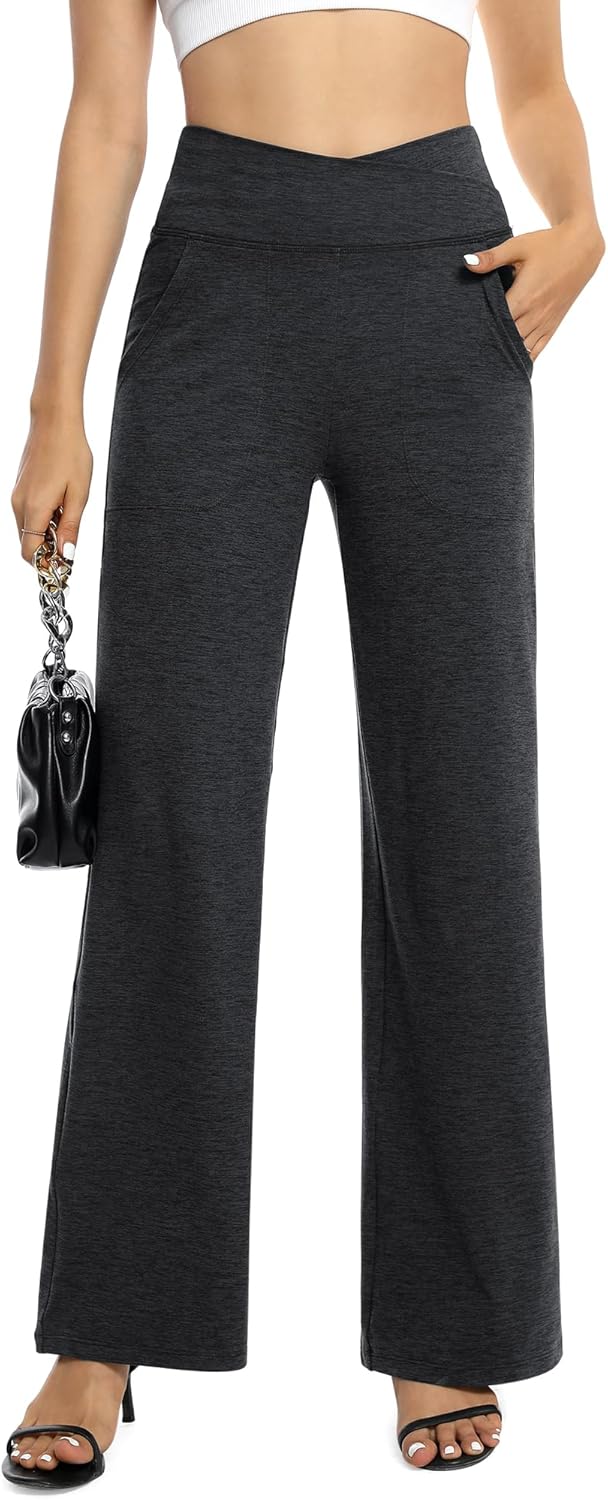 G4Free EverGoing Wide Leg Pants for Women with Pockets