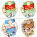 Krunchy Melts Original Meringue Cookies Merry Box 4-Pack - Light