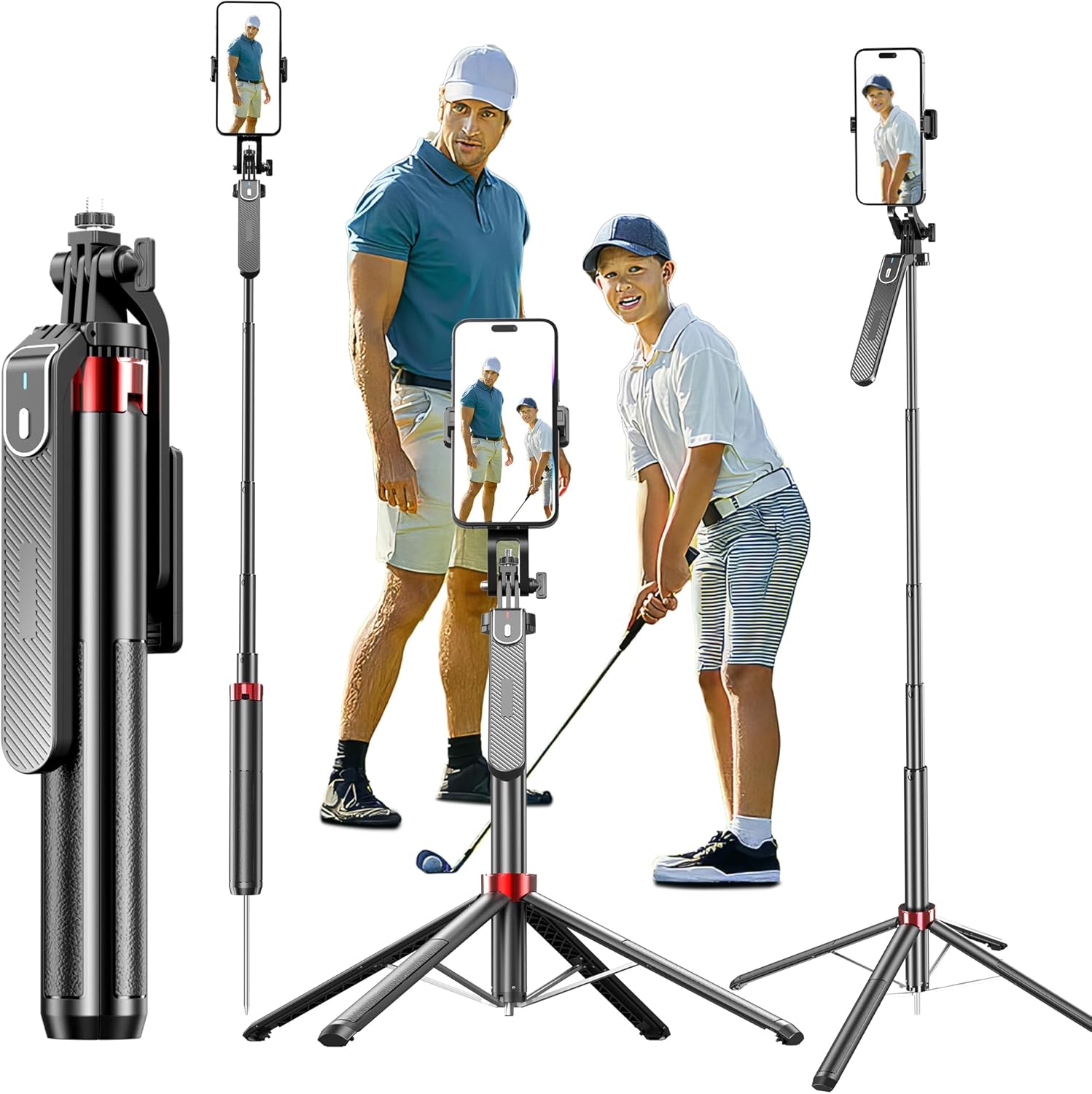 EUG-PRODUCTS Monopod and Tripod Selfie Stick for Golf