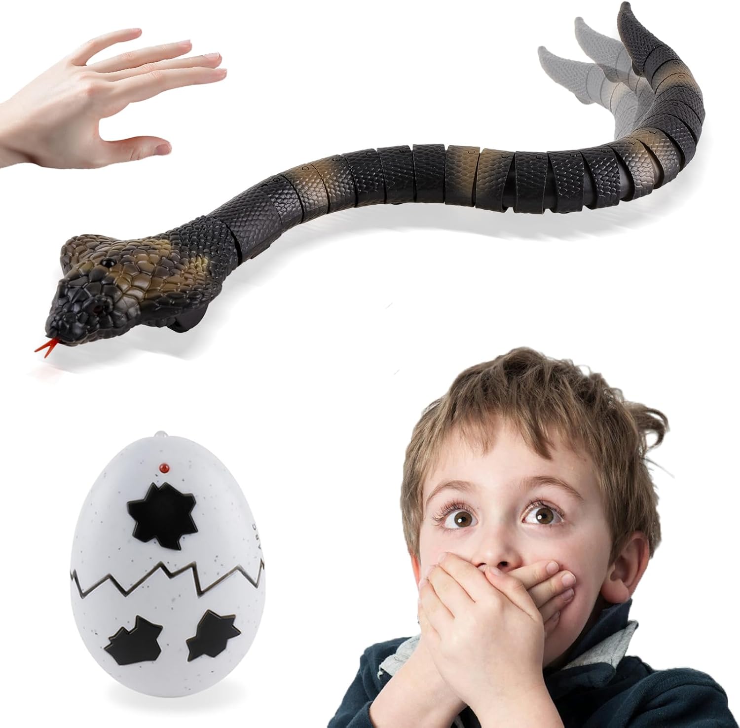 Infrared Remote Control Cobra Snake Toy - Realistic Prank for Kids & Adults! - Ufurty