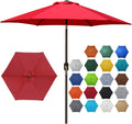 Blissun 7.5 ft Patio Umbrella - Tilt Crank Market Umbrella