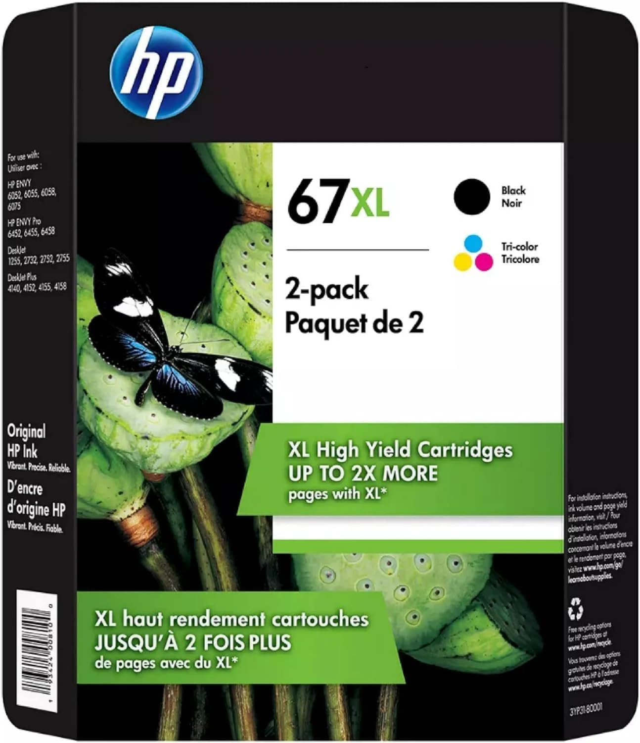 Original H P 67Xl Inkjet Cartridge - Black & Color Combo Review