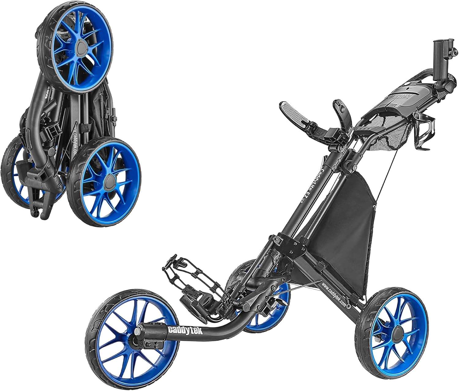 Caddytek EZ V8 Golf Push Cart - Lightweight & Foldable
