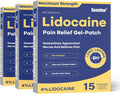 4% Lidocaine Pain Relief Patches 45 Count Value Pack - Fast Numbing