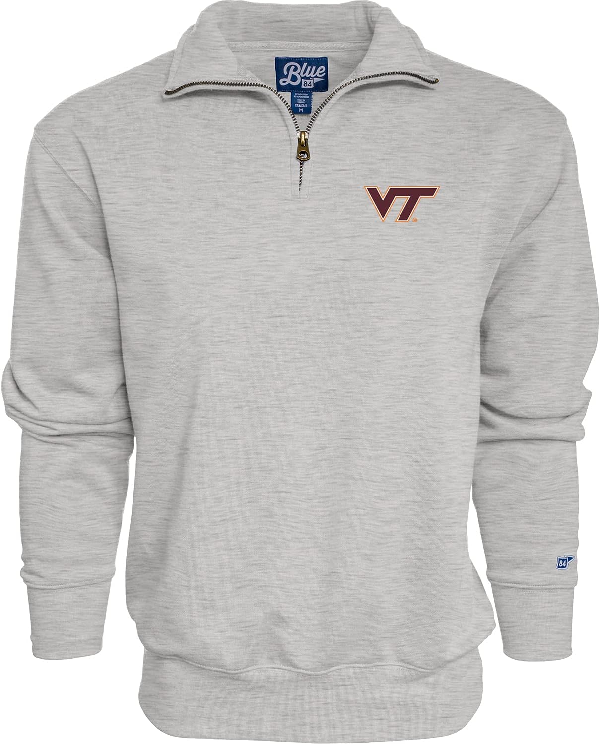 Virginia Tech Hokies Men's Quarter Zip Sweatshirt by Blue 84