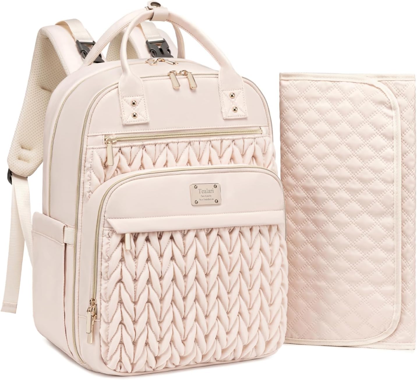 Stylish Baby Diaper Bag Backpack with Changing Pad and Straps