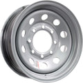 16 in Silver Mod Trailer Wheel 8 Lug 8x6.5 Bolt Circle - Durable Fit