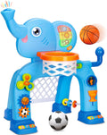 Toddler Basketball Hoop & Soccer Goal for Active Playtime Fun