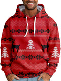 Men's Patriotic Hoodies USA Flag Print Hoodie Big and Tall - Bold