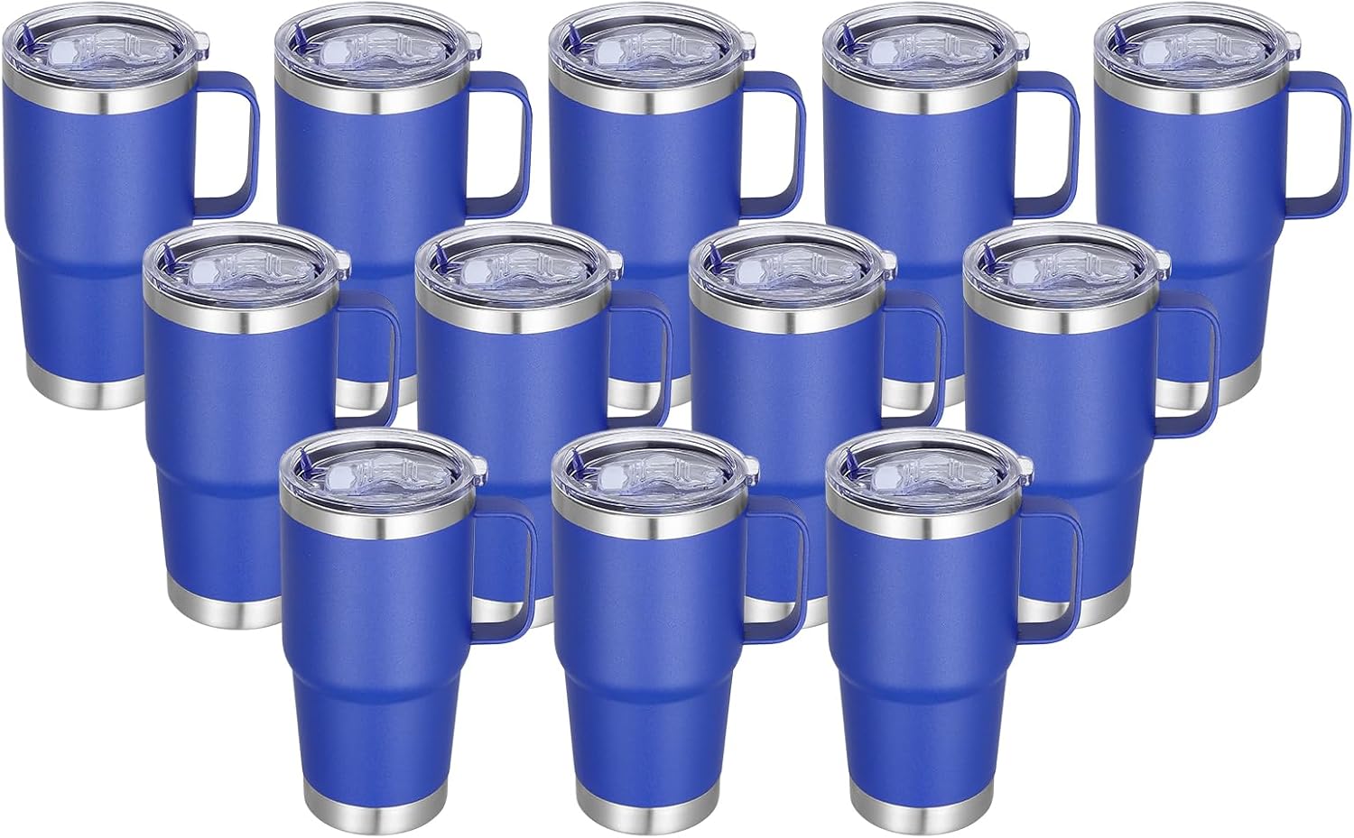 20 oz Stainless Steel Tumbler with Handle for Travel and Home