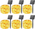 Solar String Lights for Outside, 6-Pack 600 LED Warm White - Long Run