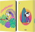 Peanuts Cowabunga! Snoopy Aloha Disco Leather Wallet Case - iPad Air 2
