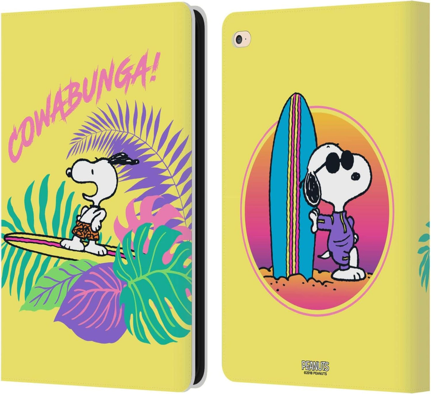 Peanuts Cowabunga! Snoopy Aloha Disco Leather Wallet Case