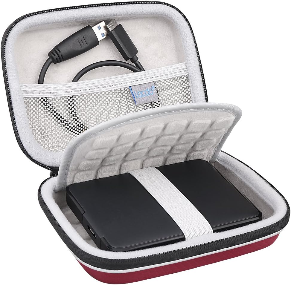 Lacdo Red Hard Drive Case - Ultimate Protection