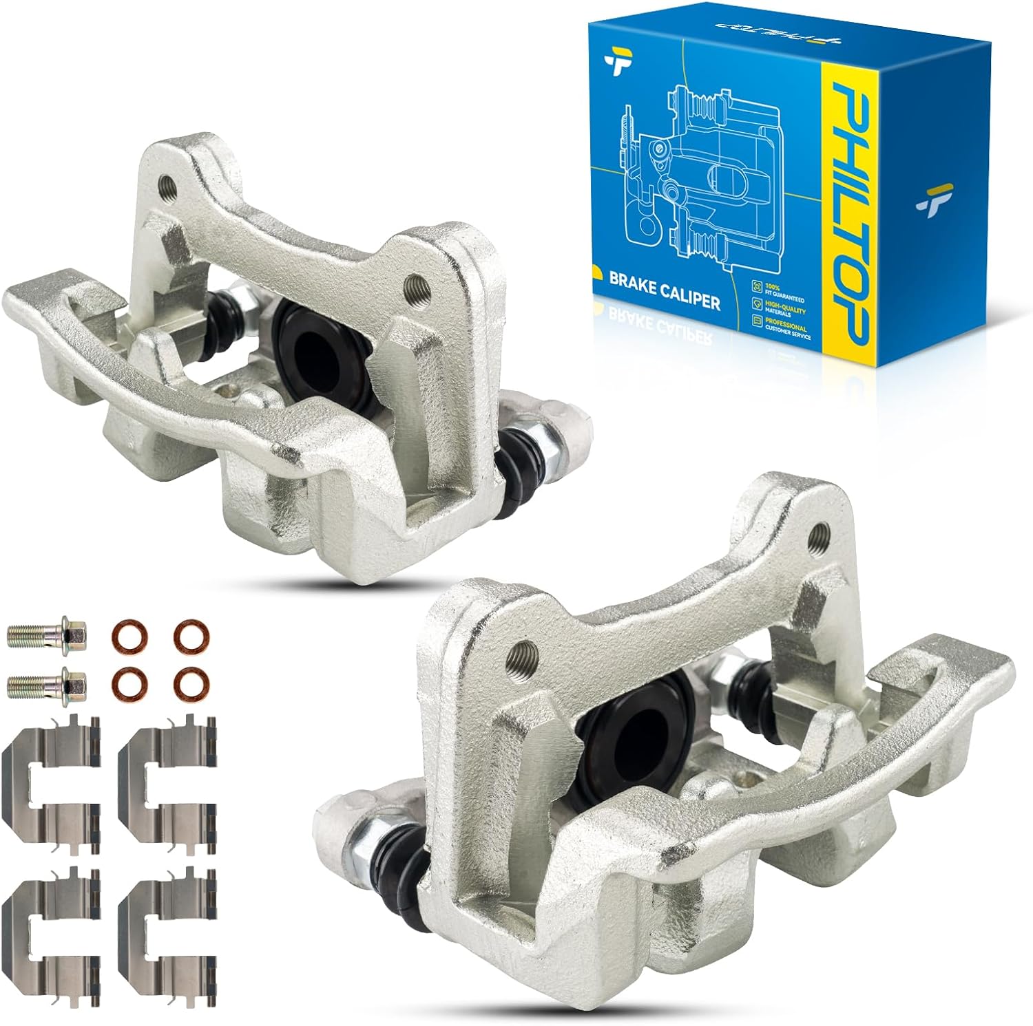 PHILTOP Rear Disc Brake Caliper Assembly for Optima Sonata 2011-2015