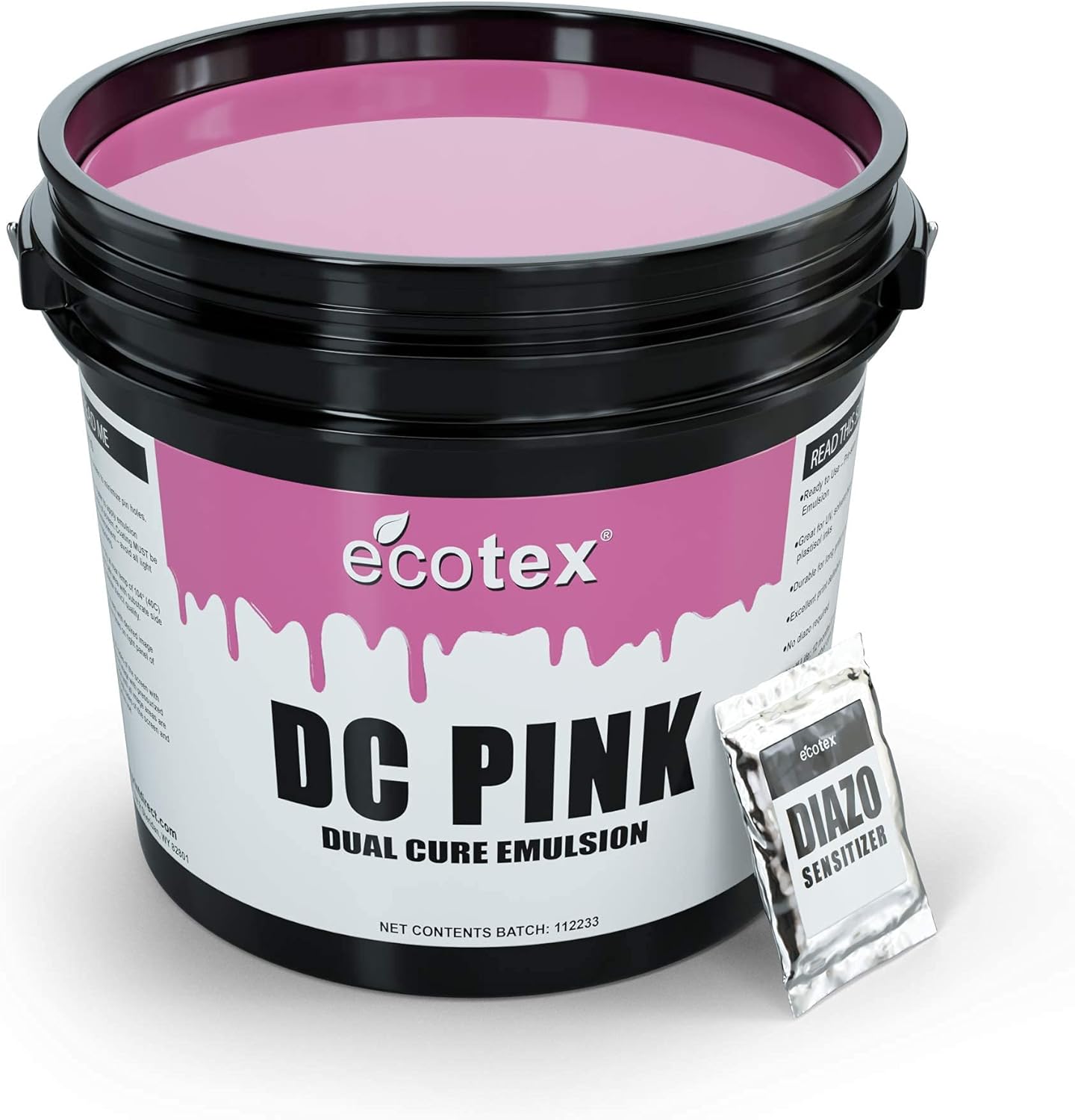 Ecotex DC Pink Screen Printing Emulsion for Quality Prints
