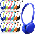 Konohan Kids Headphones Bulk 18 Pack Classroom Set - Durable, Safe