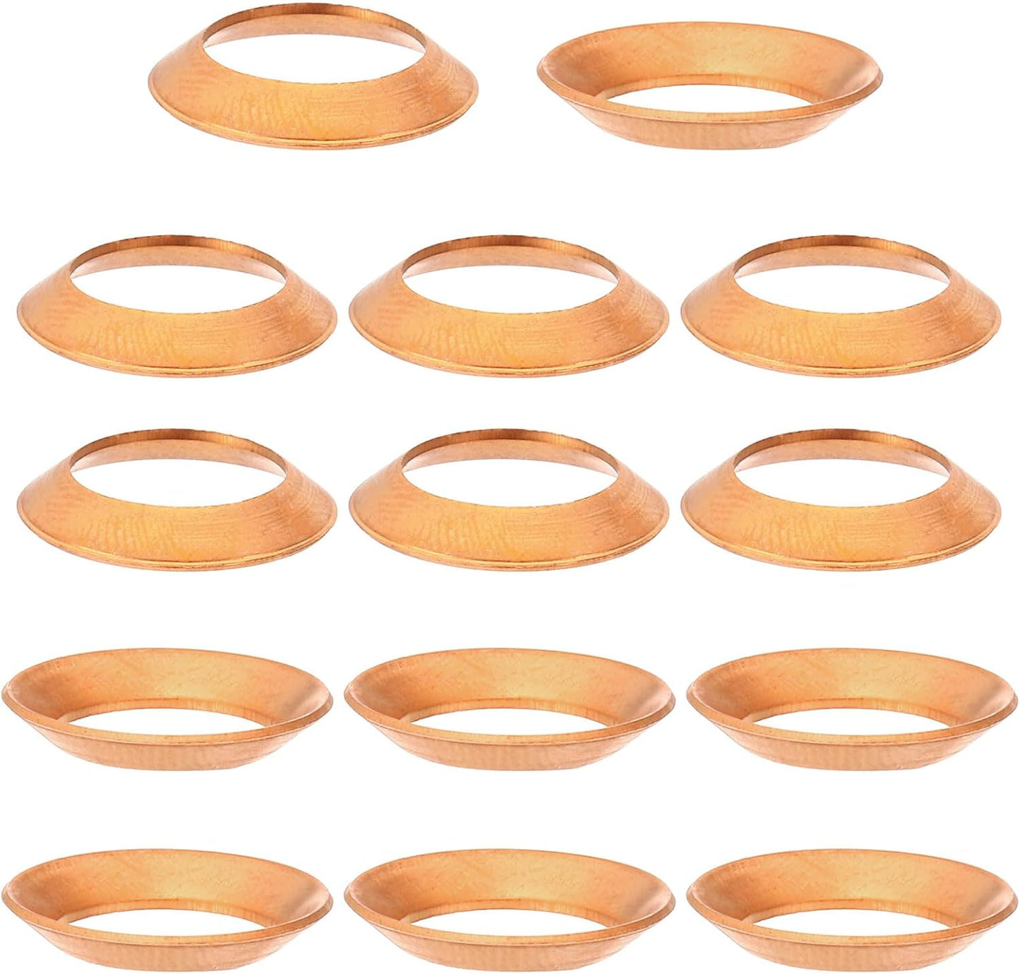 10Pcs 5/8 Copper Flare Gasket Set - Air Conditioning Essential