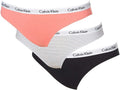 Women's Cotton Stretch Bikini Panties 3-Pack - Soft Logo Waistband