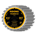 RIDONG 6-1/2in Circular Saw Blade 24-Tooth for Wood Cutting
