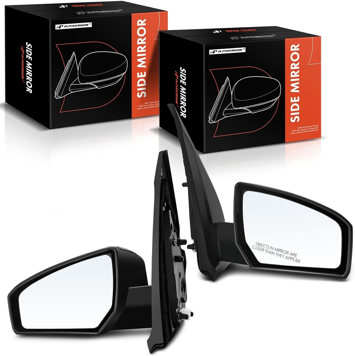 A-Premium Driver and Passenger Side Power Door Mirror for Nissan