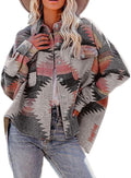 Magritta Womens Collared Long Sleeve V Neck Button Down Oversized high