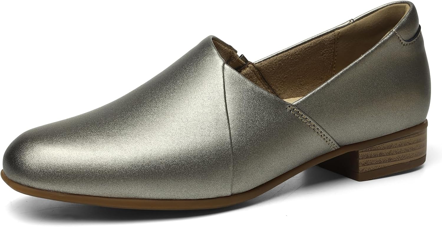 Women's Classic Comfort Dress Shoes Casual Leather Loafers Flats