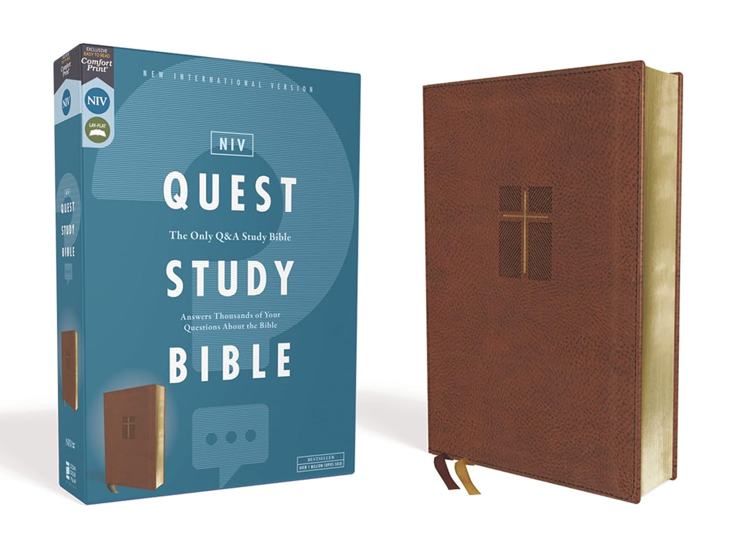 NIV Quest Study Bible Leathersoft Brown Comfort Print Review
