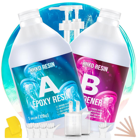 Crystal Clear Epoxy Resin Kit for Art Coating and Casting