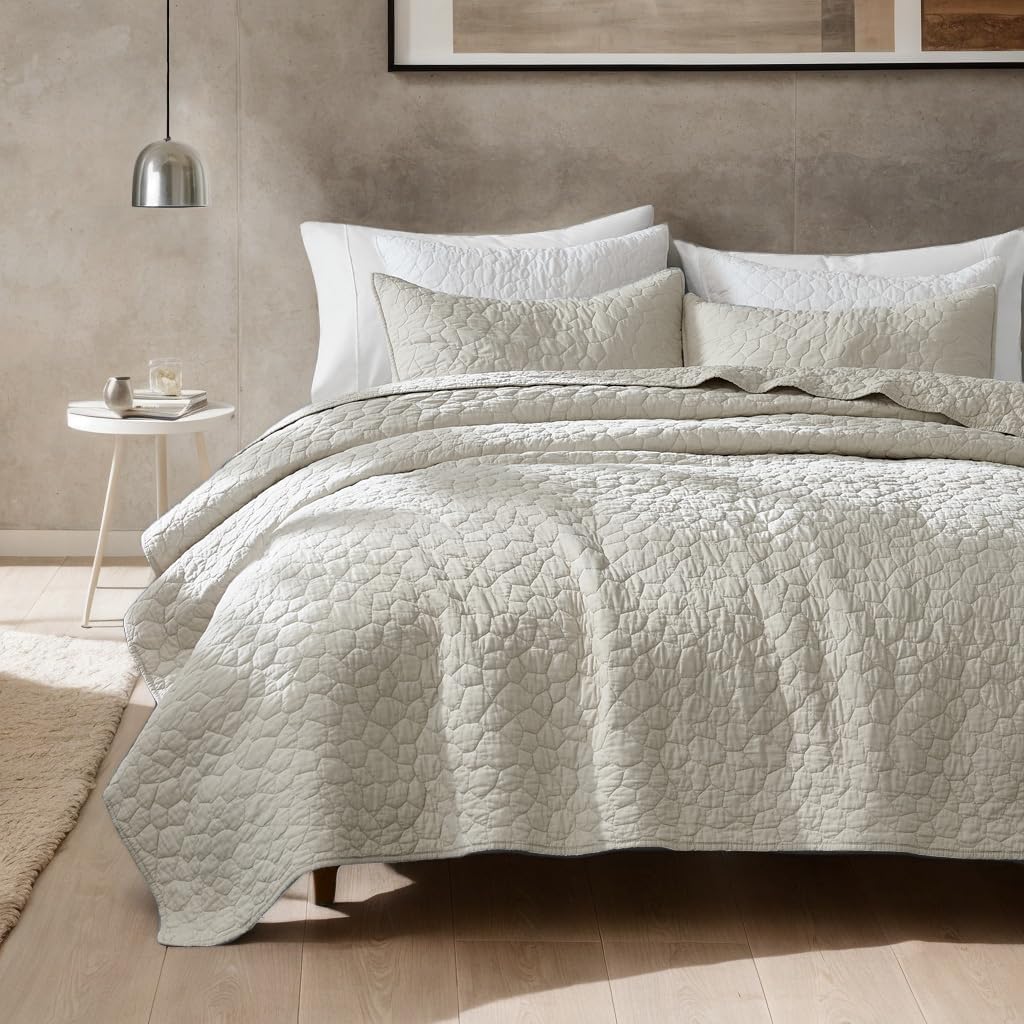 Palassio Beige 100% Cotton Quilt Twin Size Bedding Set Review