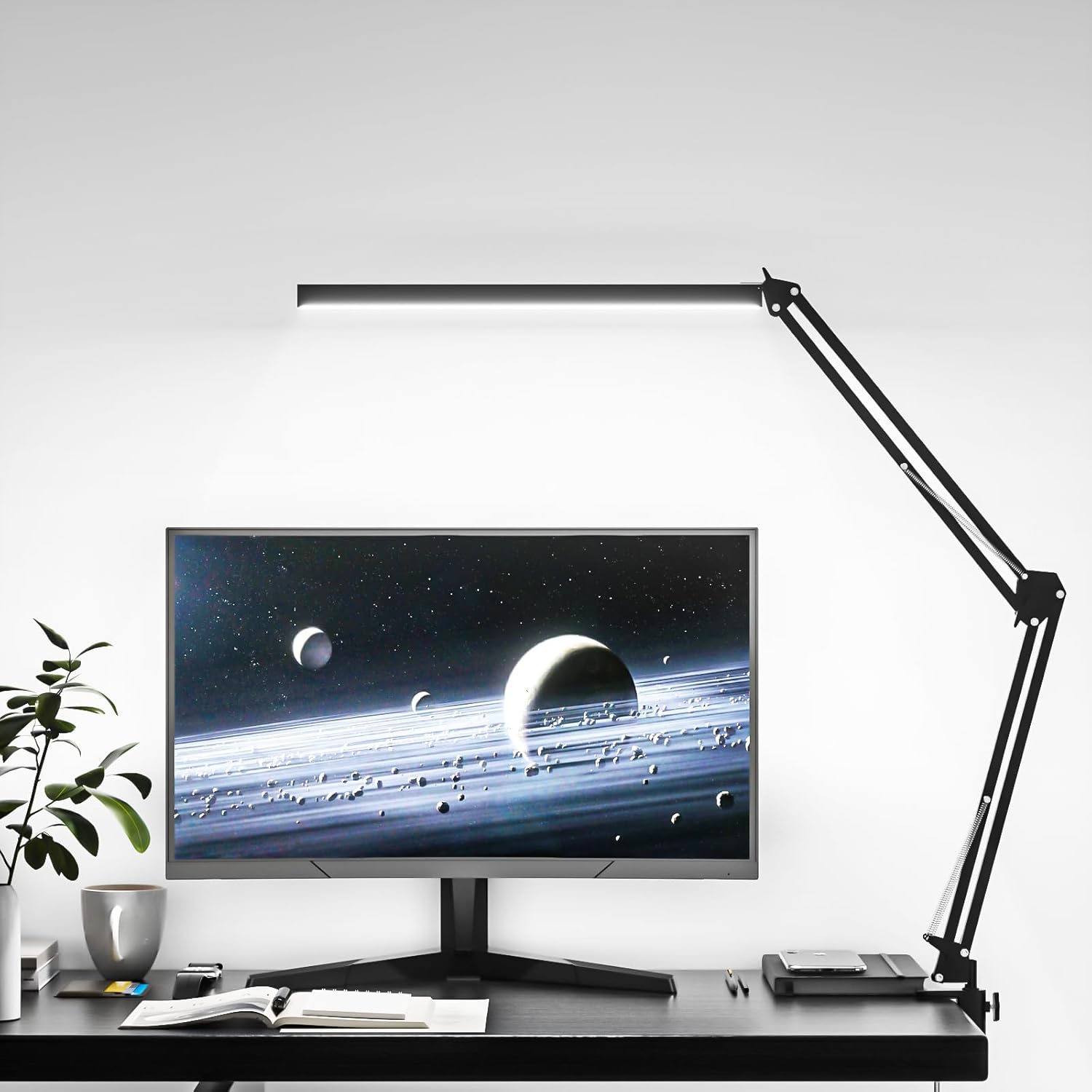 BZBRLZ Dimmable LED Desk Lamp - Eye-Caring & Versatile! 