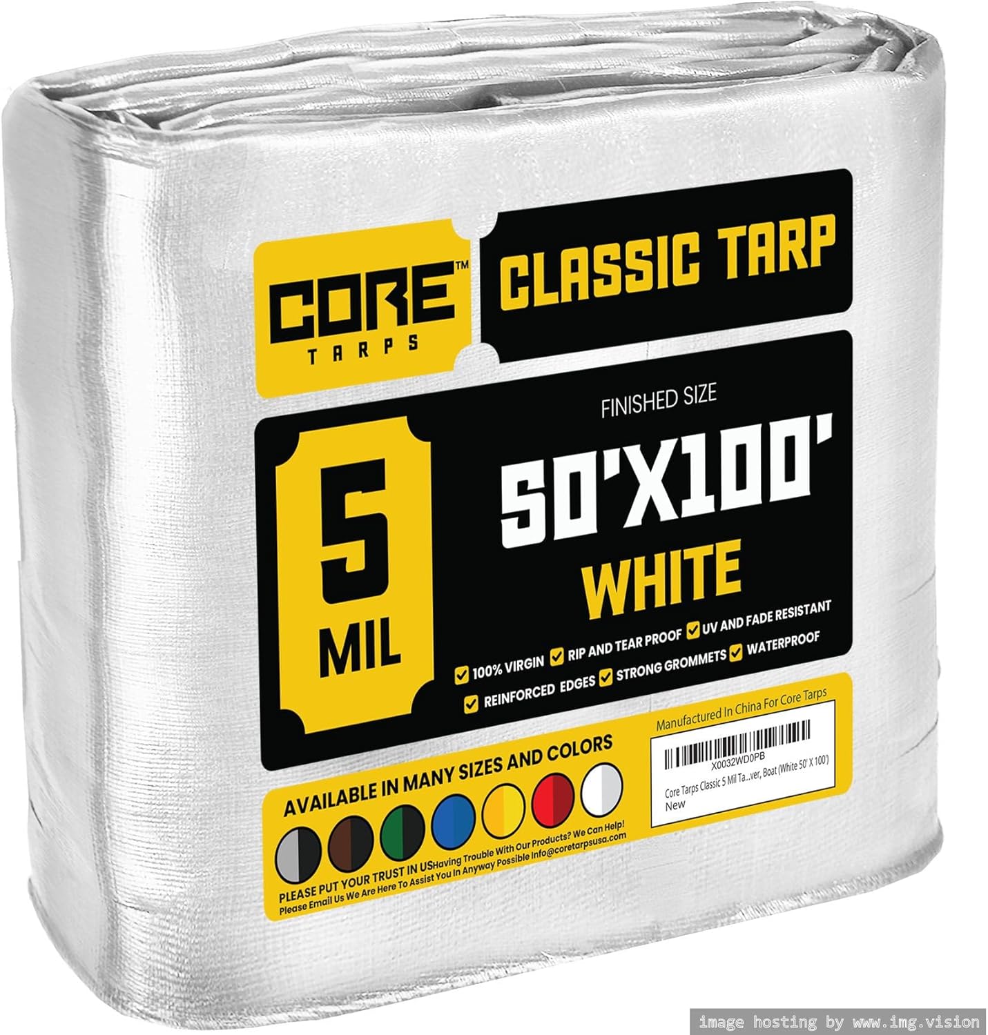 Core Tarps Classic 5 Mil Tarp Cover for All Weather Needs