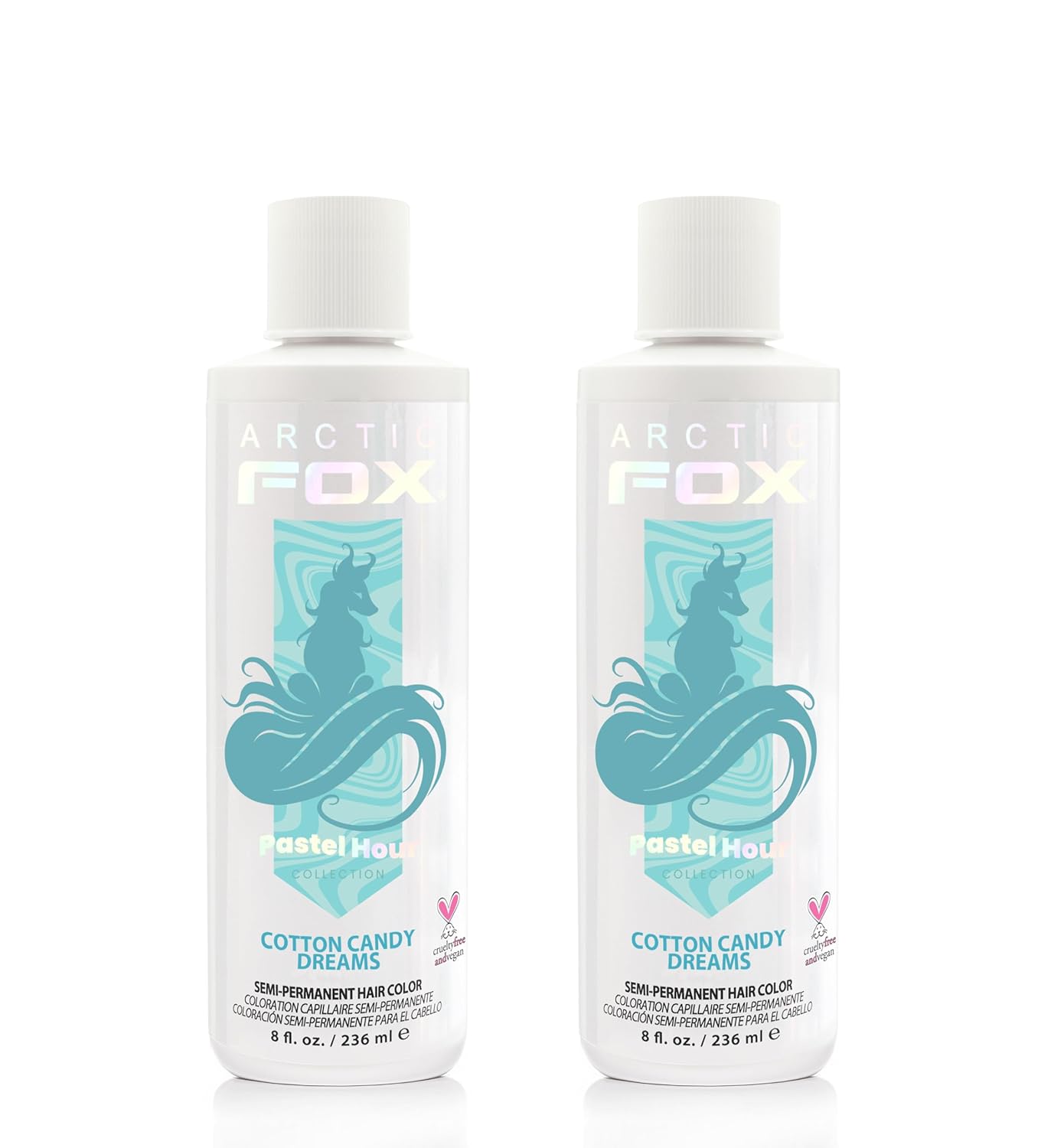 Arctic Fox Semi-Permanent Hair Dye in Pastel Blue for Vibrant Color
