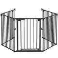Bonnlo 120 in Configurable Baby Gate - Wide 5-Panel Safety Fence