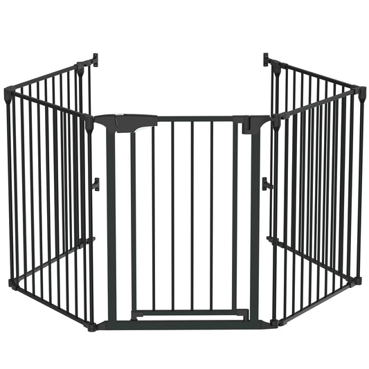 Bonnlo 120 Inches Wide Configurable Baby Gate for Safety