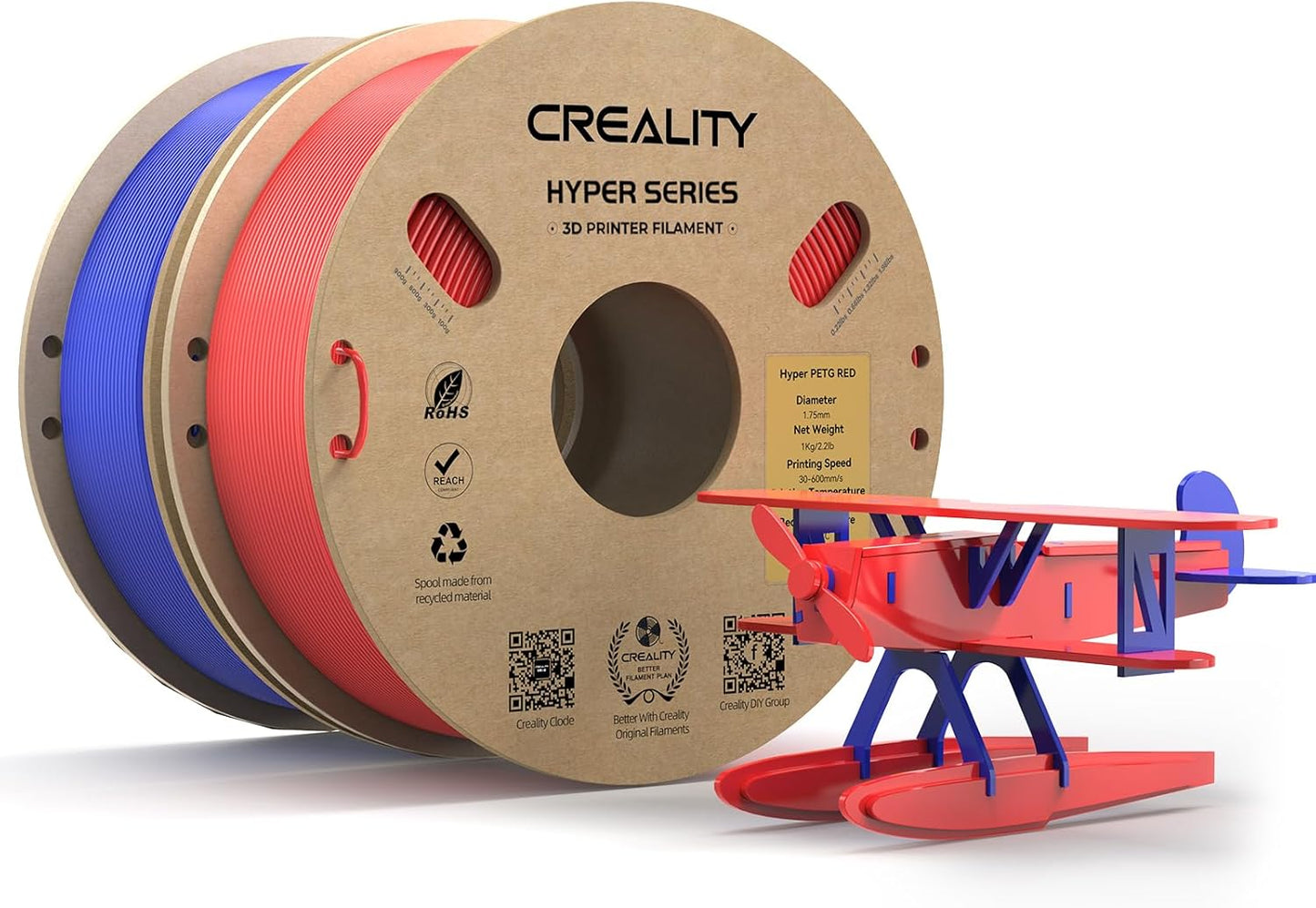 CREALITY Hyper PETG 1.75mm Filament for High-Speed 3D Printing