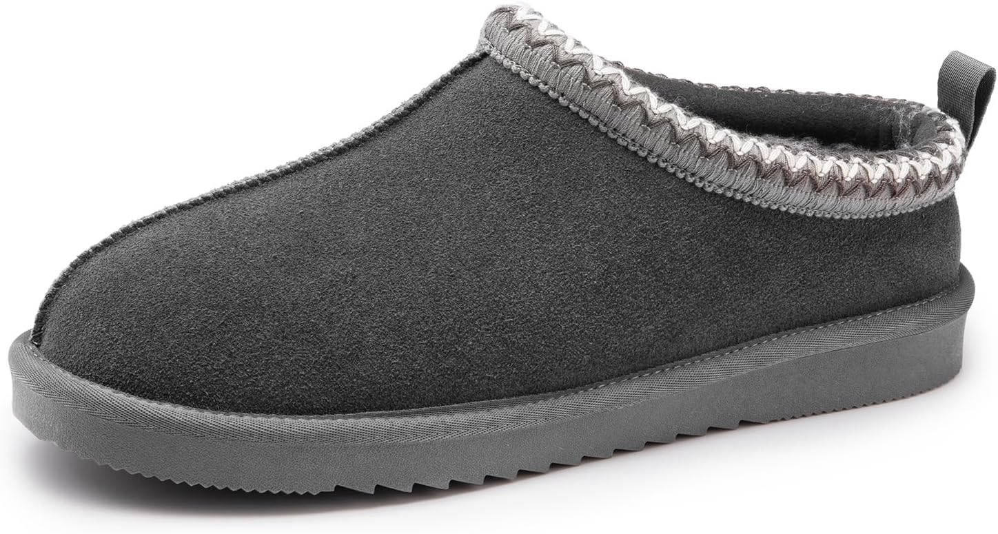 DREAM PAIRS Men's Fuzzy Cozy Slippers for Indoor Outdoor Use