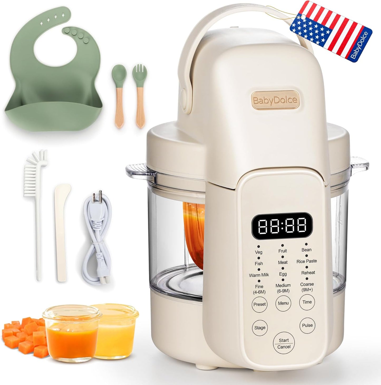 Baby Food Maker 9 in 1 Glass Processor for Quick Nutritious Meals
